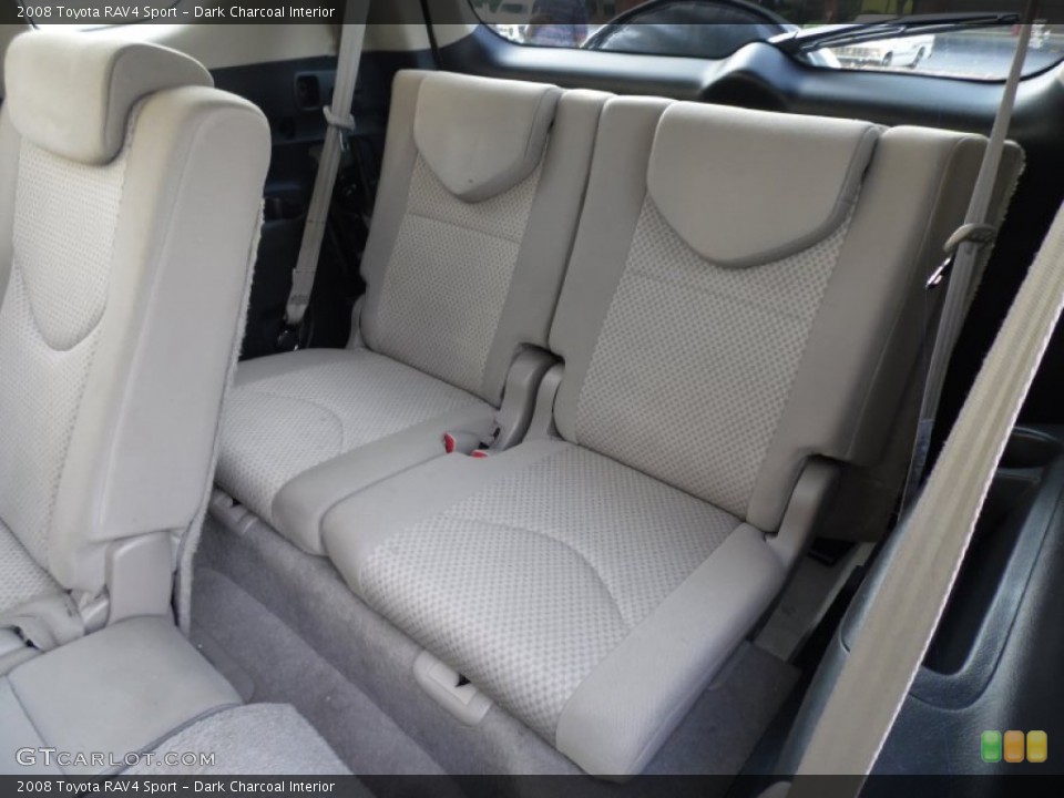 Dark Charcoal Interior Rear Seat for the 2008 Toyota RAV4 Sport #83711479