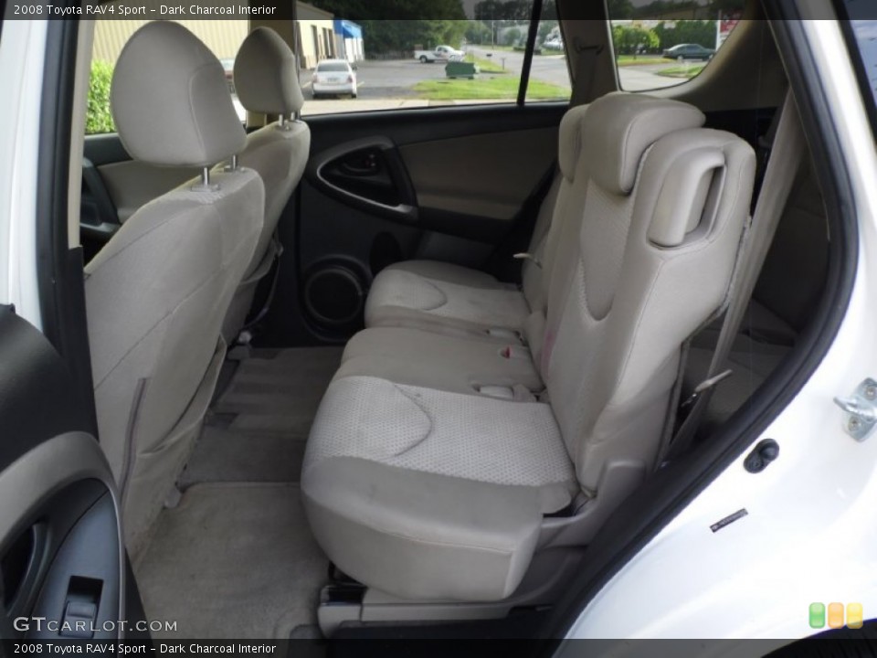 Dark Charcoal Interior Rear Seat for the 2008 Toyota RAV4 Sport #83711923