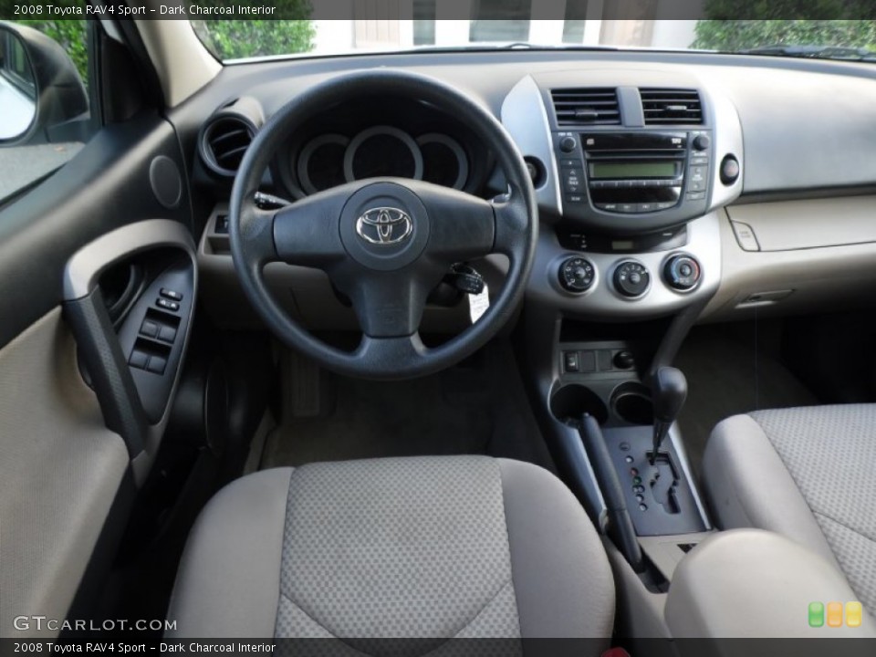 Dark Charcoal Interior Dashboard for the 2008 Toyota RAV4 Sport #83711953