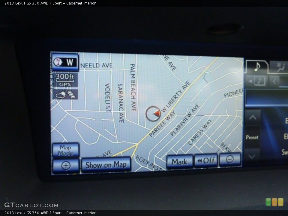 Cabernet Interior Navigation for the 2013 Lexus GS 350 AWD F Sport #83713519