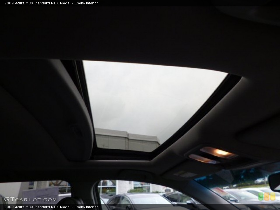 Ebony Interior Sunroof for the 2009 Acura MDX  #83713771
