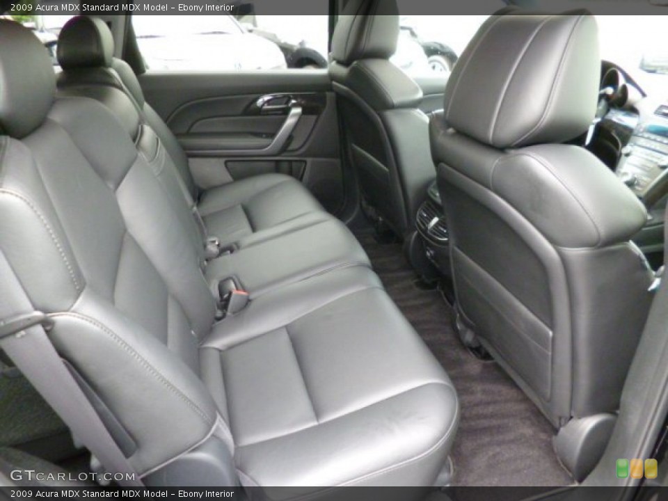 Ebony Interior Rear Seat for the 2009 Acura MDX  #83713792