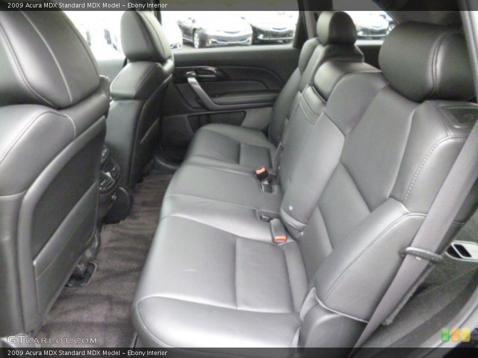 Ebony Interior Rear Seat for the 2009 Acura MDX  #83713840