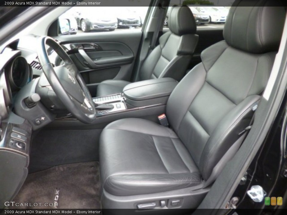 Ebony Interior Front Seat for the 2009 Acura MDX  #83713864