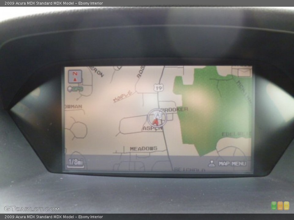 Ebony Interior Navigation for the 2009 Acura MDX  #83713957