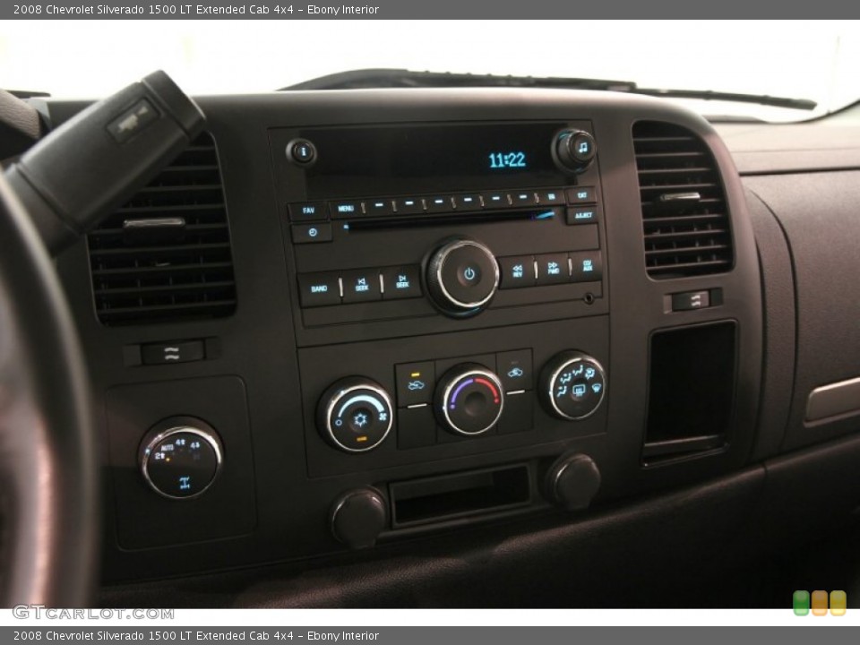Ebony Interior Controls for the 2008 Chevrolet Silverado 1500 LT Extended Cab 4x4 #83714704