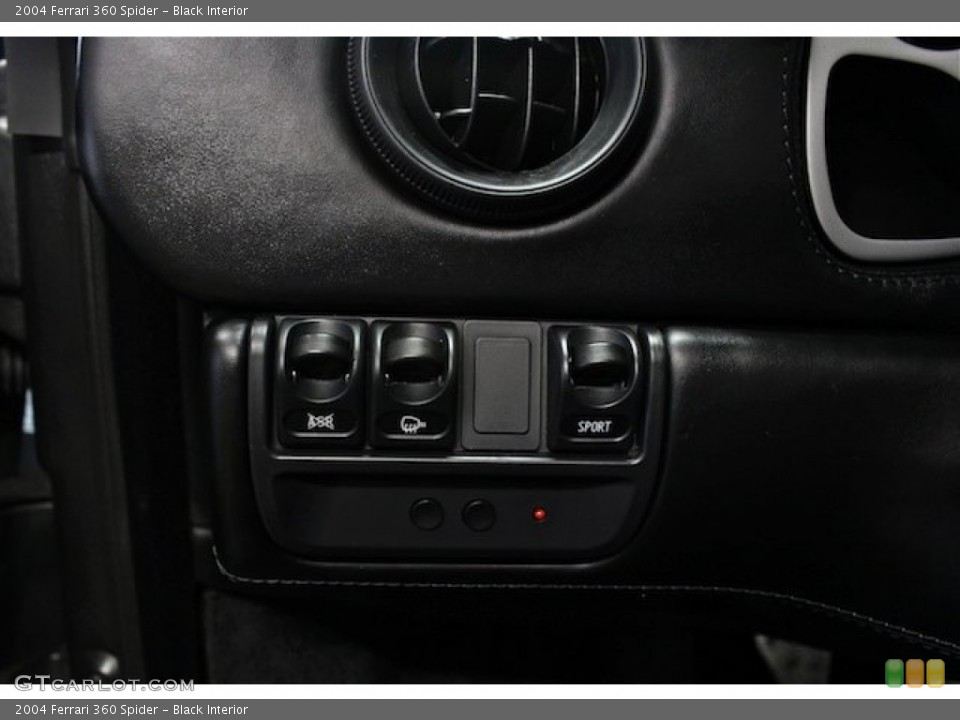Black Interior Controls for the 2004 Ferrari 360 Spider #83715427