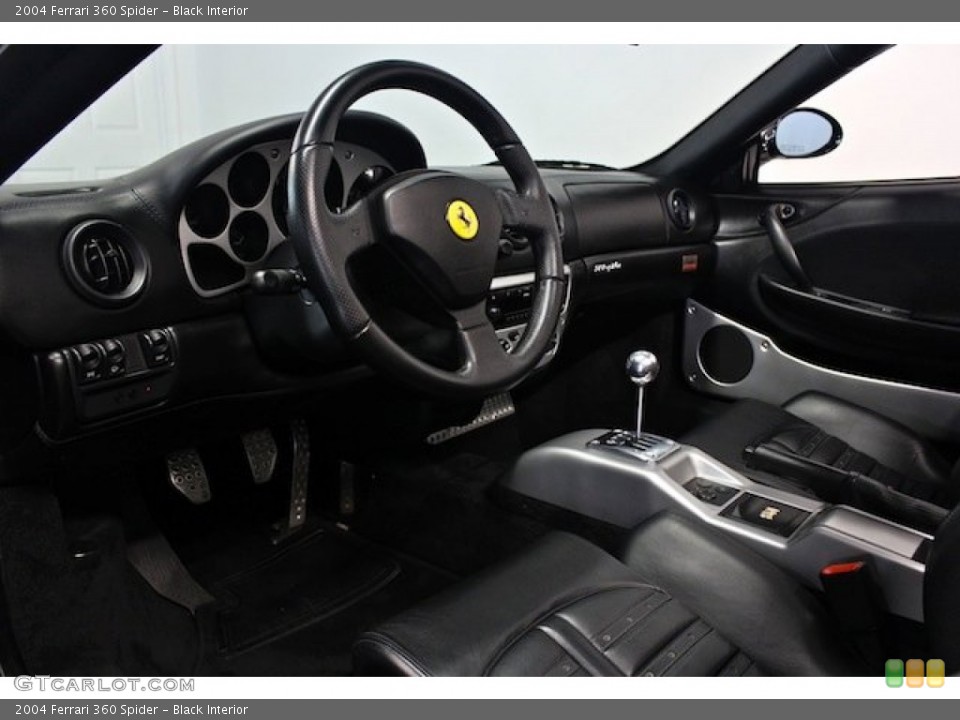 Black 2004 Ferrari 360 Interiors