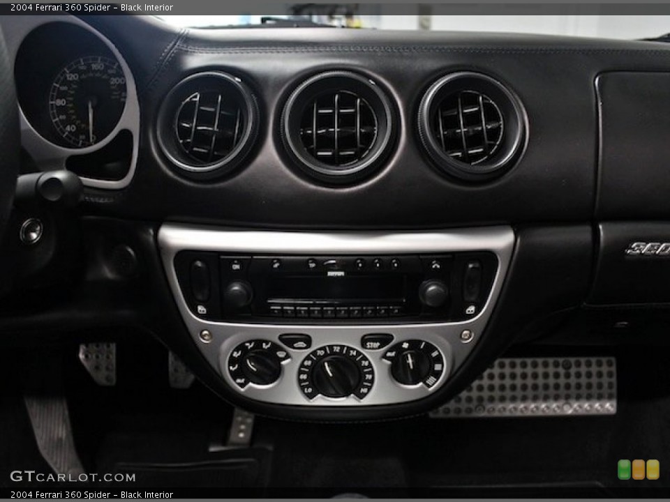 Black Interior Controls for the 2004 Ferrari 360 Spider #83715601