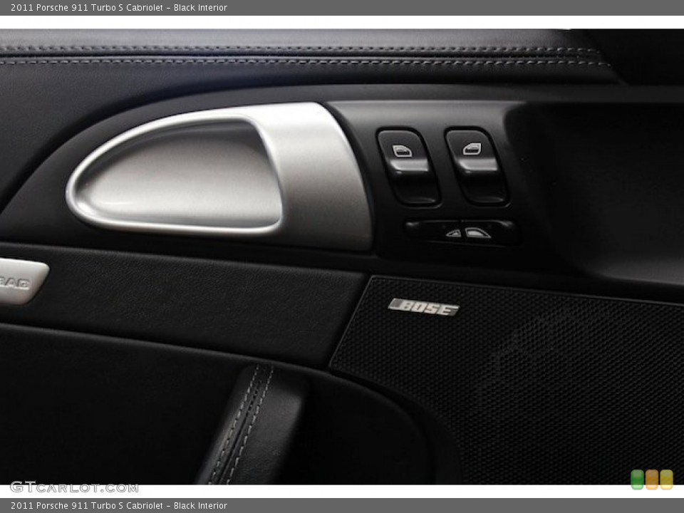 Black Interior Controls for the 2011 Porsche 911 Turbo S Cabriolet #83716366