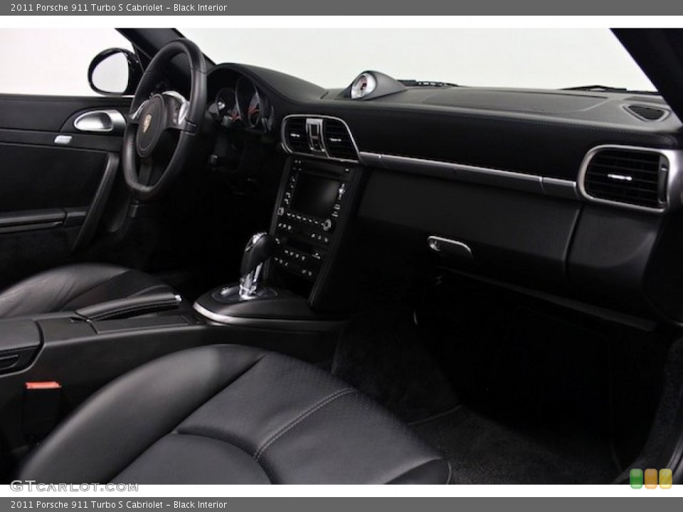 Black Interior Dashboard for the 2011 Porsche 911 Turbo S Cabriolet #83716603