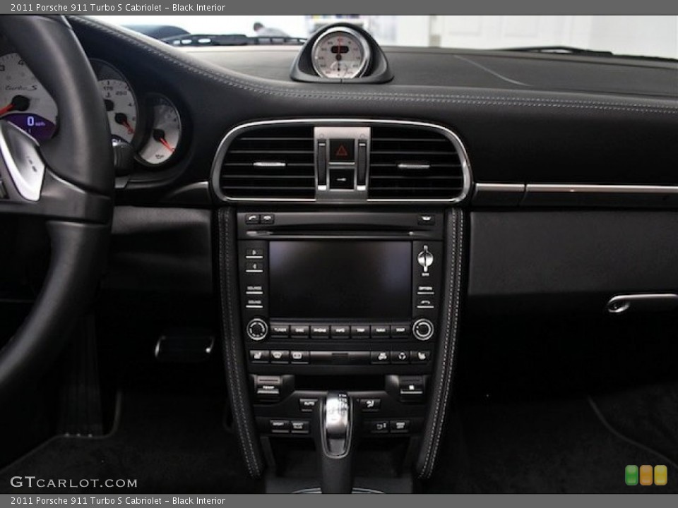 Black Interior Controls for the 2011 Porsche 911 Turbo S Cabriolet #83716699