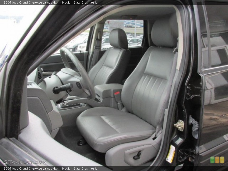 Medium Slate Gray Interior Front Seat for the 2006 Jeep Grand Cherokee Laredo 4x4 #83716978