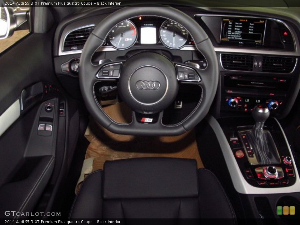 Black Interior Dashboard for the 2014 Audi S5 3.0T Premium Plus quattro Coupe #83717230