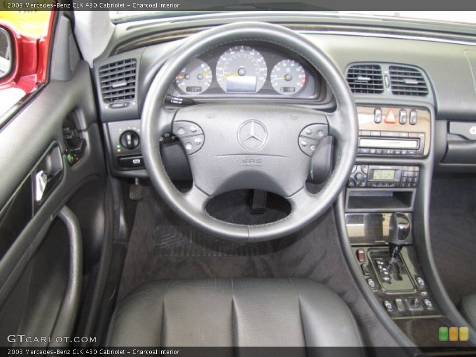 Charcoal Interior Dashboard for the 2003 Mercedes-Benz CLK 430 Cabriolet #83719449