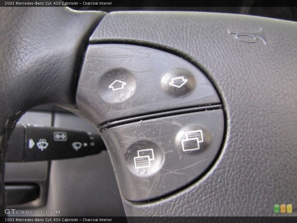 Charcoal Interior Controls for the 2003 Mercedes-Benz CLK 430 Cabriolet #83719486