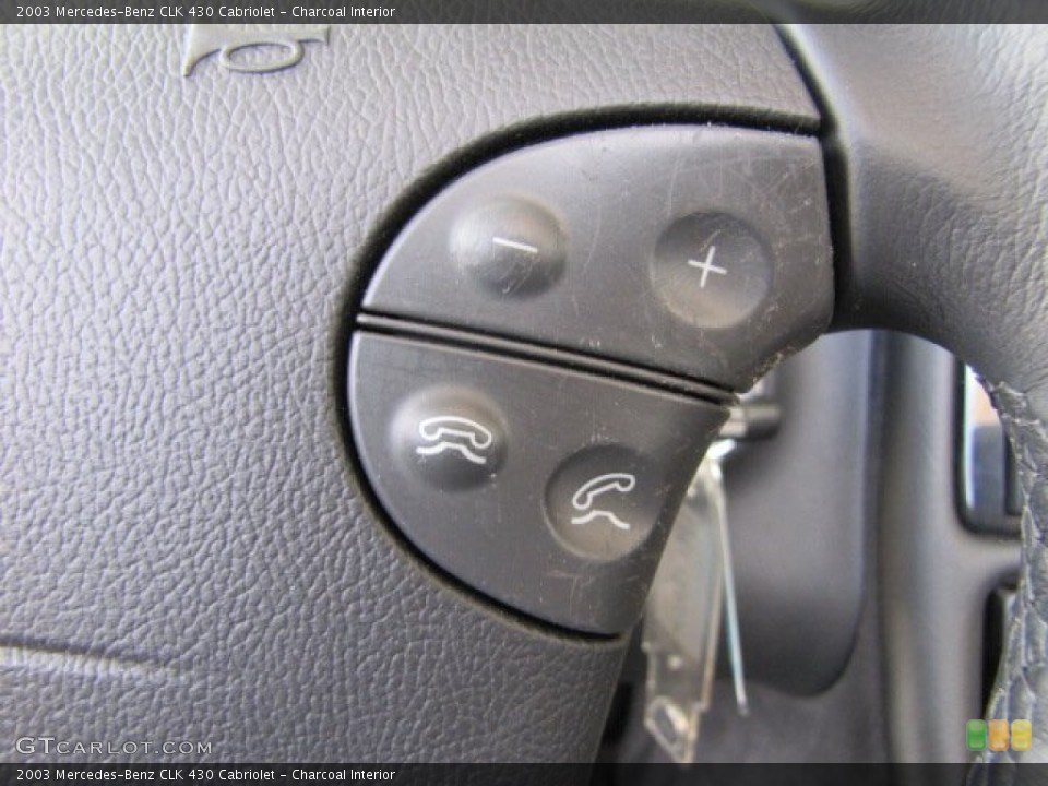 Charcoal Interior Controls for the 2003 Mercedes-Benz CLK 430 Cabriolet #83719510