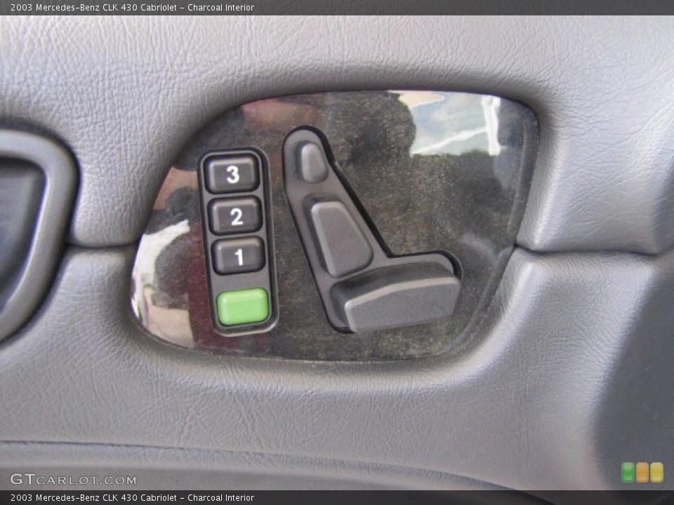 Charcoal Interior Controls for the 2003 Mercedes-Benz CLK 430 Cabriolet #83719825