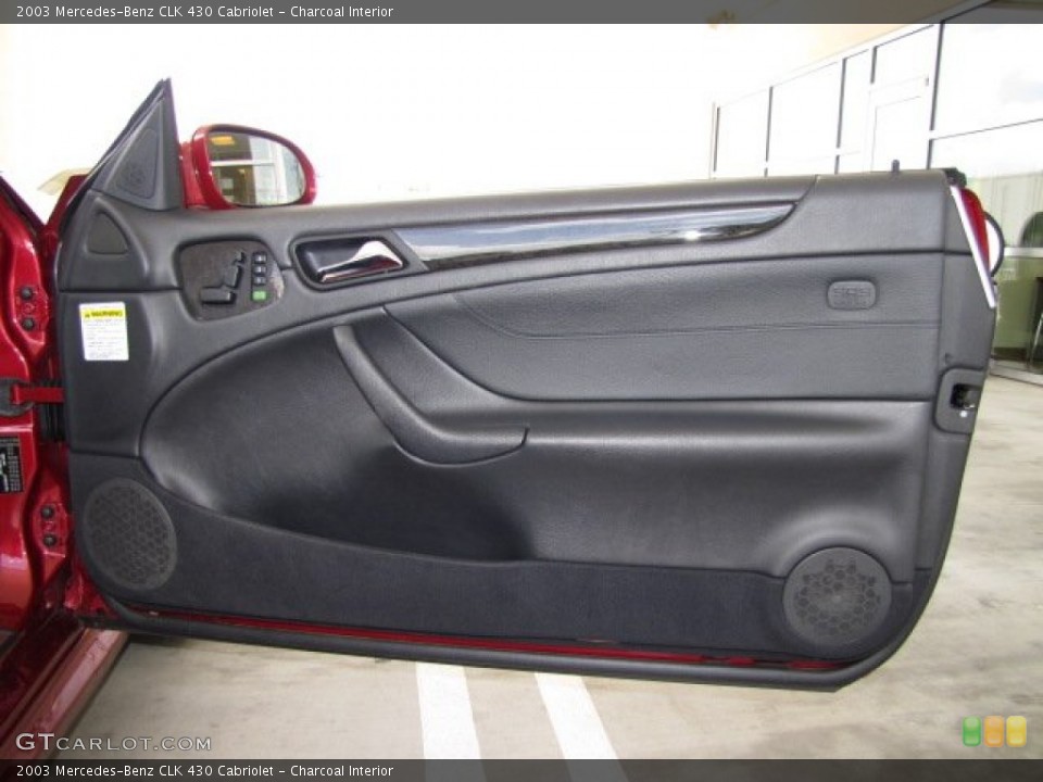 Charcoal Interior Door Panel for the 2003 Mercedes-Benz CLK 430 Cabriolet #83719842