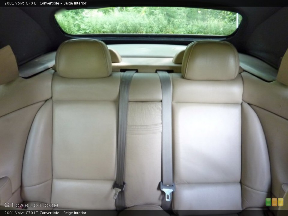 Beige Interior Rear Seat for the 2001 Volvo C70 LT Convertible #83721724
