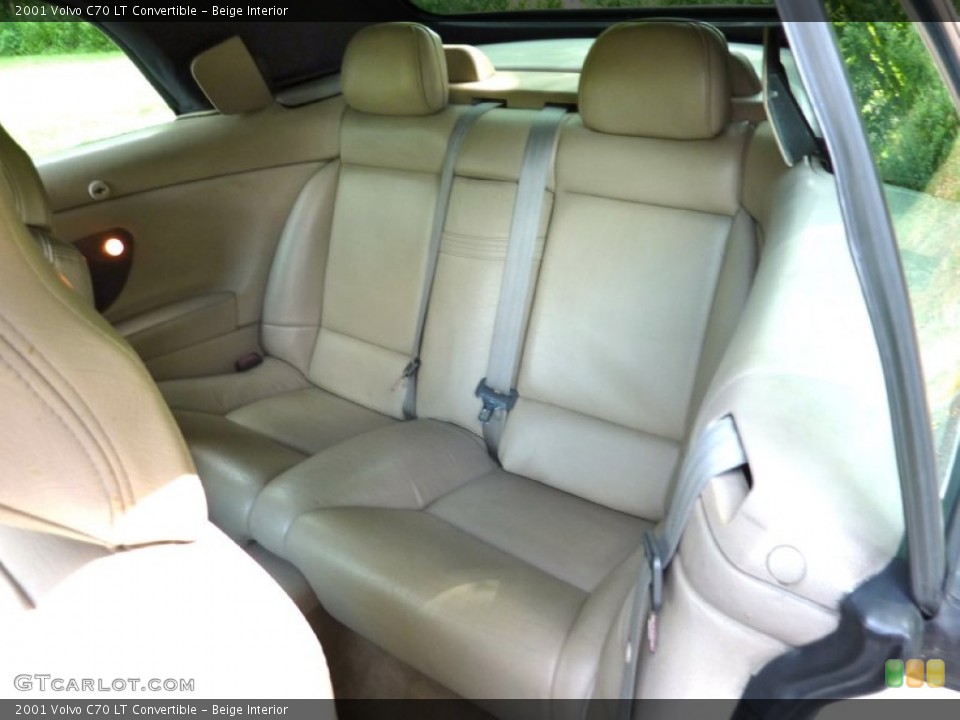 Beige Interior Rear Seat for the 2001 Volvo C70 LT Convertible #83721868