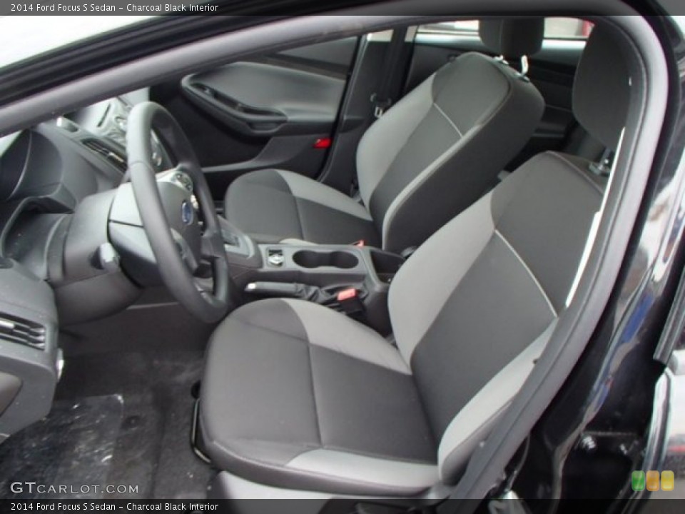 Charcoal Black Interior Front Seat for the 2014 Ford Focus S Sedan #83722111