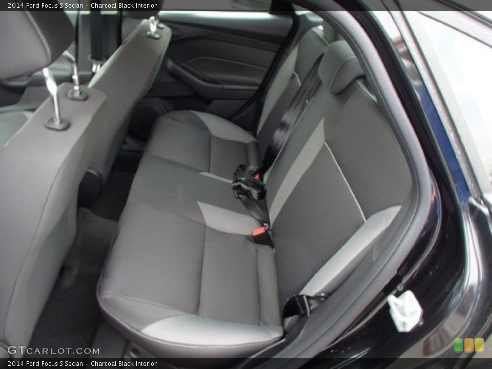 Charcoal Black Interior Rear Seat for the 2014 Ford Focus S Sedan #83722129