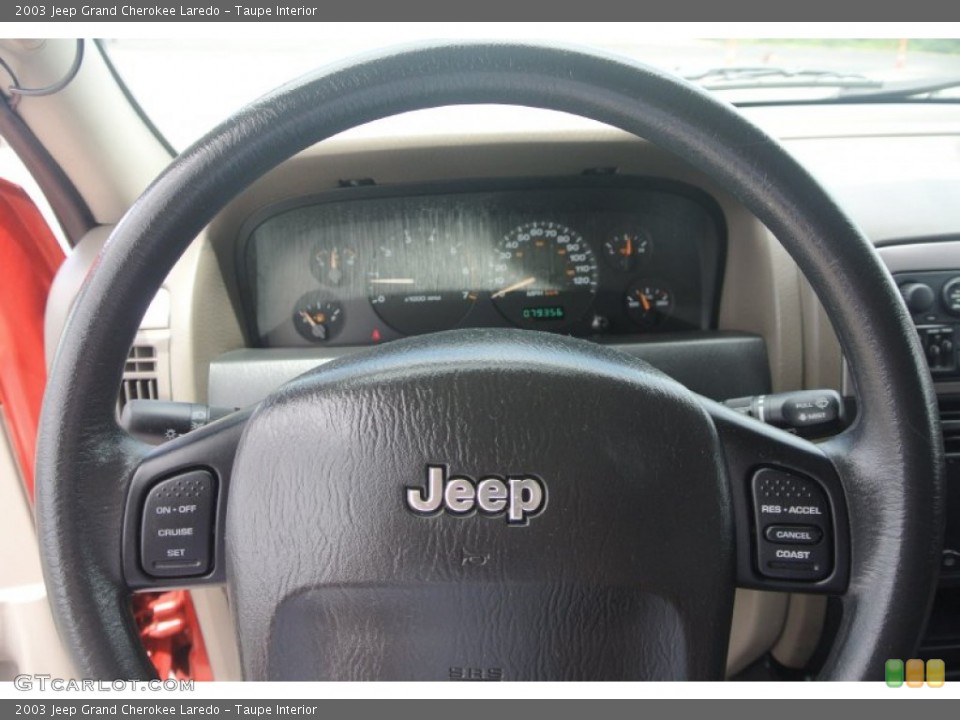 Taupe Interior Steering Wheel for the 2003 Jeep Grand Cherokee Laredo #83723119