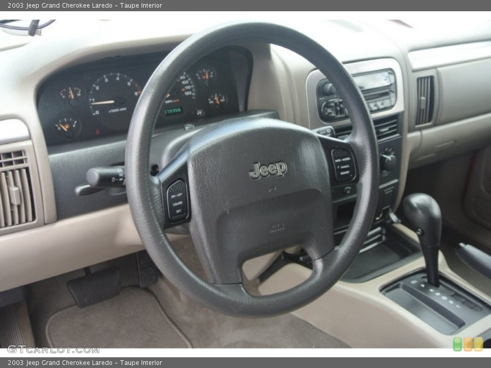 Taupe Interior Steering Wheel for the 2003 Jeep Grand Cherokee Laredo #83723173