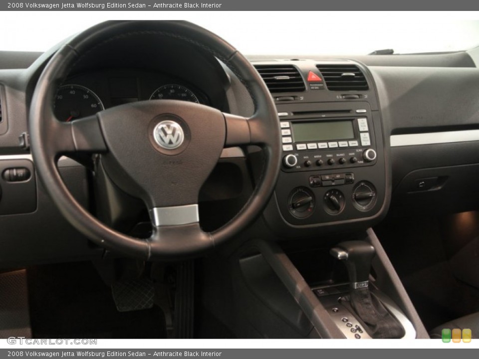 Anthracite Black Interior Dashboard for the 2008 Volkswagen Jetta Wolfsburg Edition Sedan #83725993