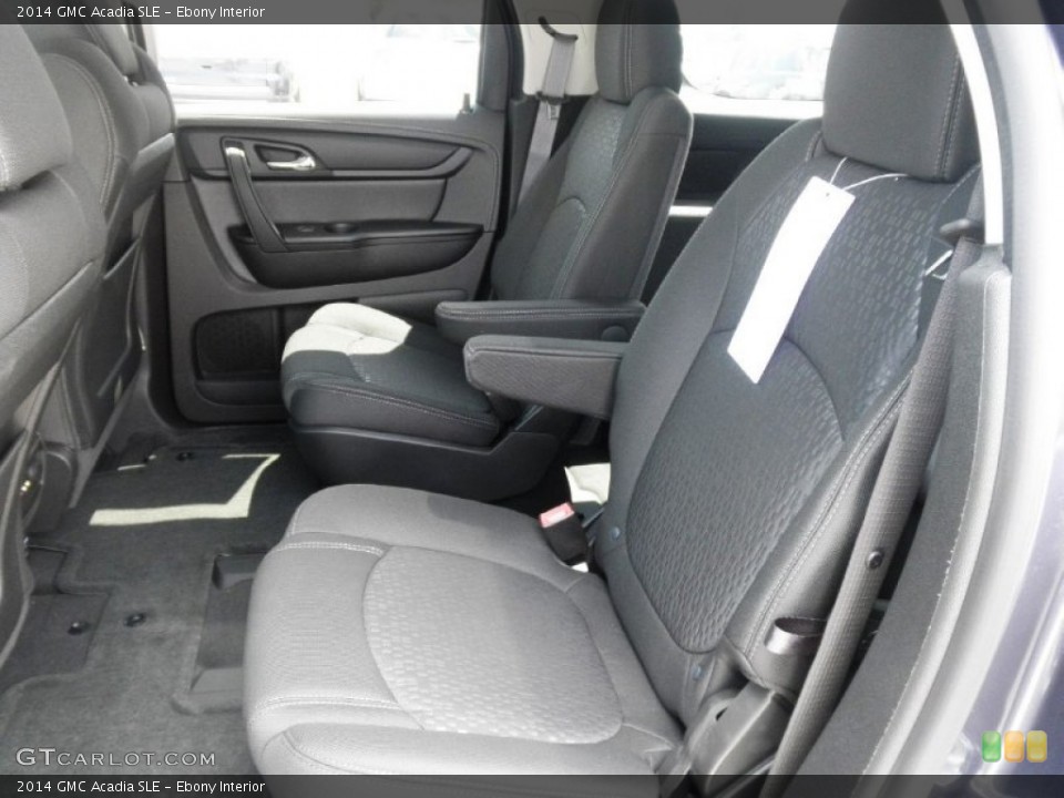 Ebony Interior Rear Seat for the 2014 GMC Acadia SLE #83726668