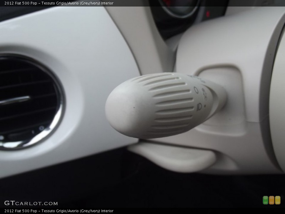 Tessuto Grigio/Avorio (Grey/Ivory) Interior Controls for the 2012 Fiat 500 Pop #83728434