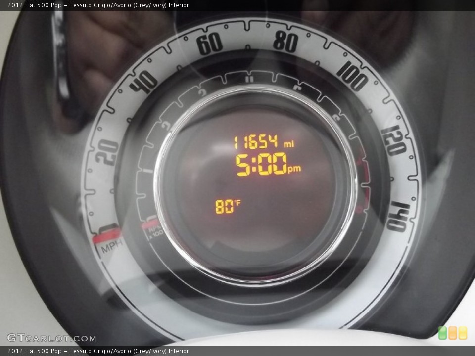 Tessuto Grigio/Avorio (Grey/Ivory) Interior Gauges for the 2012 Fiat 500 Pop #83728459