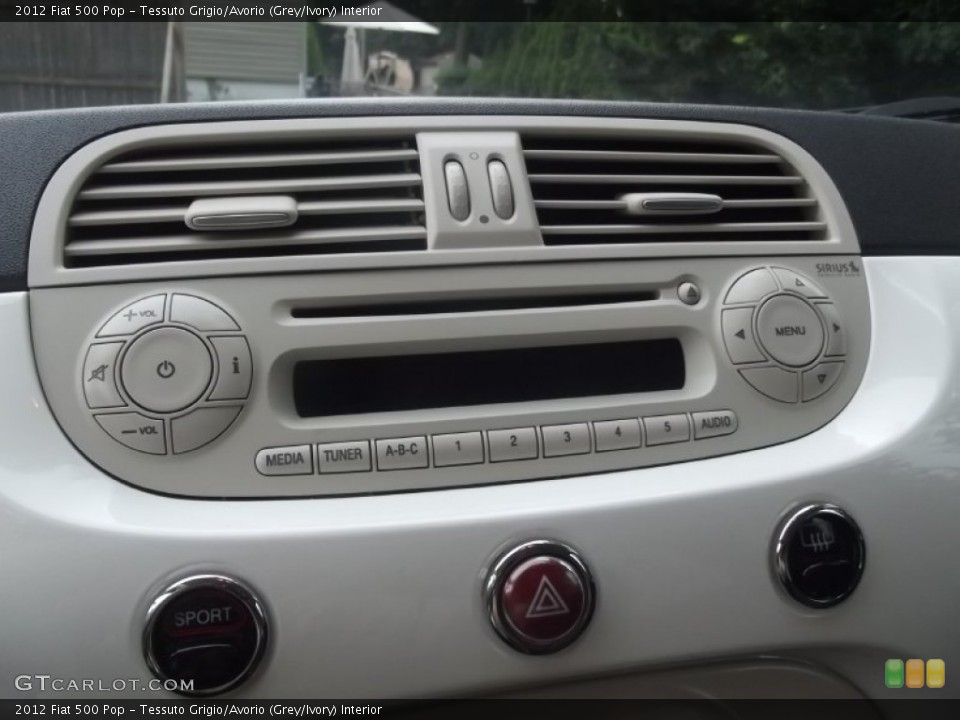 Tessuto Grigio/Avorio (Grey/Ivory) Interior Audio System for the 2012 Fiat 500 Pop #83728504