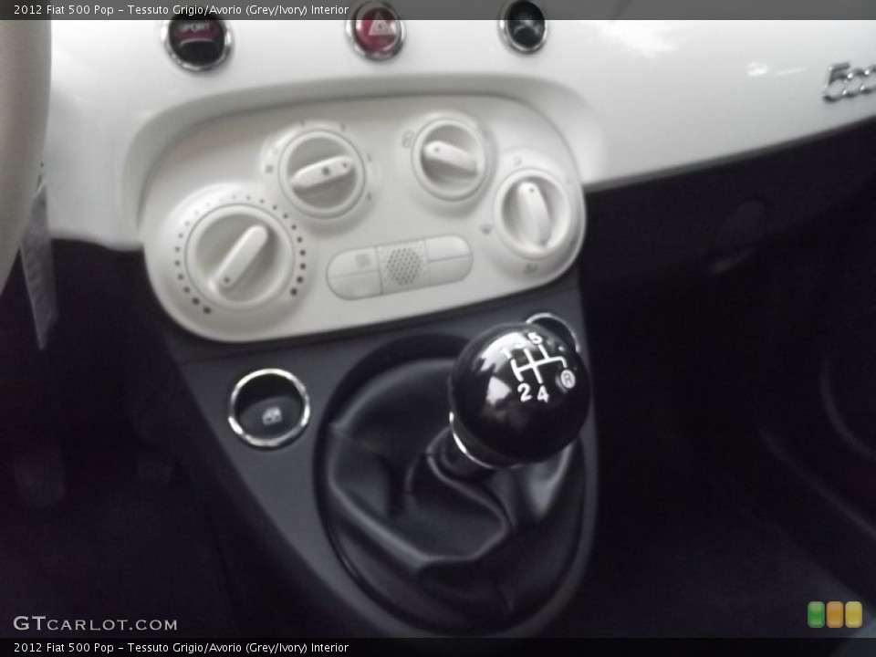 Tessuto Grigio/Avorio (Grey/Ivory) Interior Transmission for the 2012 Fiat 500 Pop #83728555