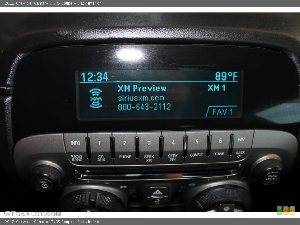 Black Interior Audio System for the 2012 Chevrolet Camaro LT/RS Coupe #83730592