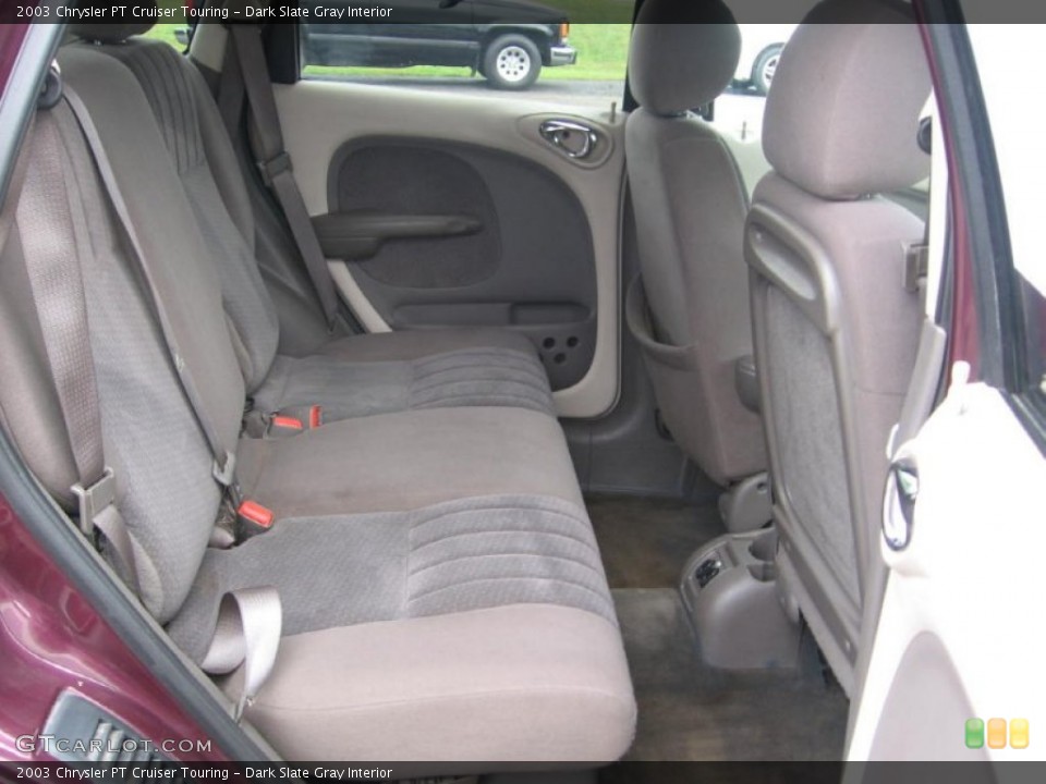 Dark Slate Gray Interior Rear Seat for the 2003 Chrysler PT Cruiser Touring #83733247