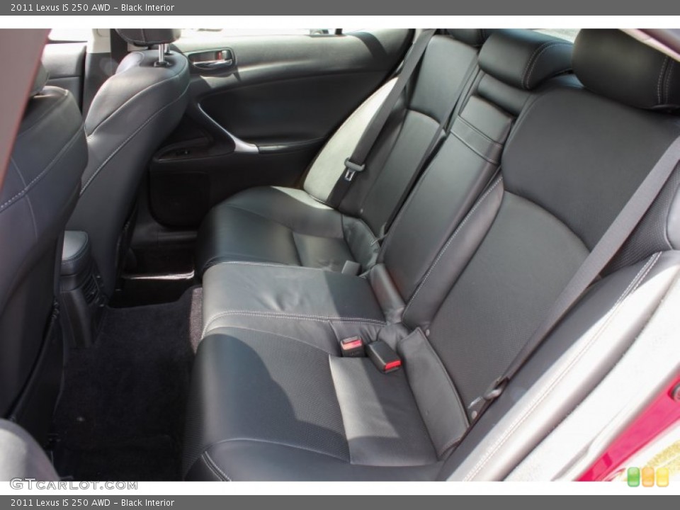 Black Interior Rear Seat for the 2011 Lexus IS 250 AWD #83734591