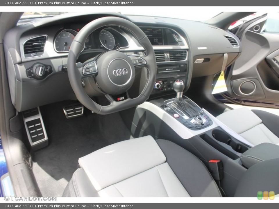 Black/Lunar Silver Interior Photo for the 2014 Audi S5 3.0T Premium Plus quattro Coupe #83740768