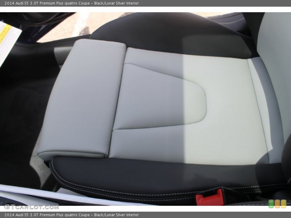Black/Lunar Silver Interior Front Seat for the 2014 Audi S5 3.0T Premium Plus quattro Coupe #83740856