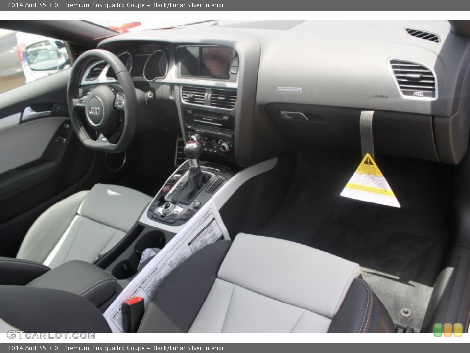 Black/Lunar Silver Interior Dashboard for the 2014 Audi S5 3.0T Premium Plus quattro Coupe #83741161
