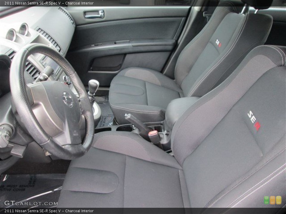 Charcoal Interior Photo for the 2011 Nissan Sentra SE-R Spec V #83741473