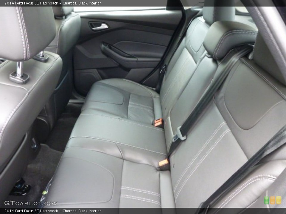 Charcoal Black Interior Rear Seat for the 2014 Ford Focus SE Hatchback #83741506
