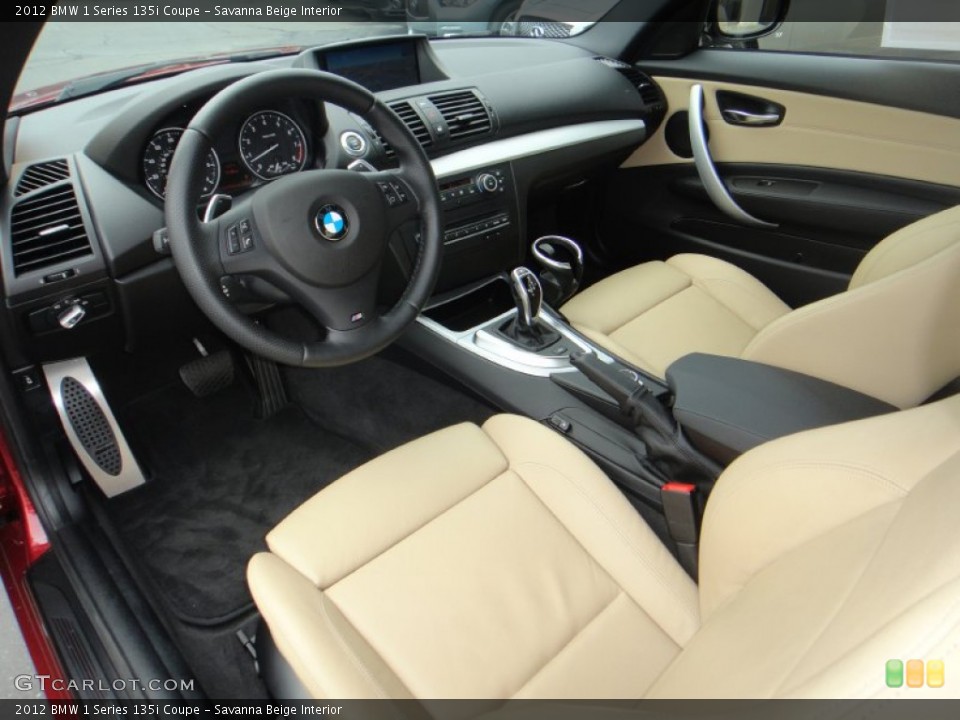 Savanna Beige Interior Prime Interior for the 2012 BMW 1 Series 135i Coupe #83741731