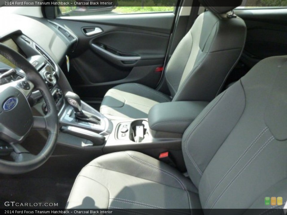 Charcoal Black Interior Front Seat for the 2014 Ford Focus Titanium Hatchback #83741791