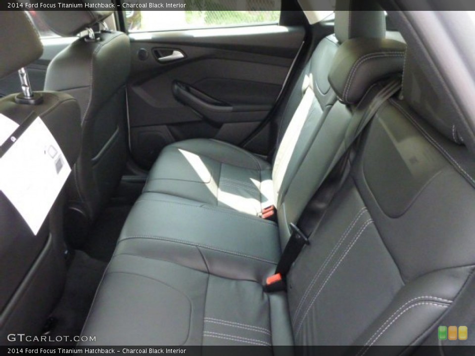 Charcoal Black Interior Rear Seat for the 2014 Ford Focus Titanium Hatchback #83741812
