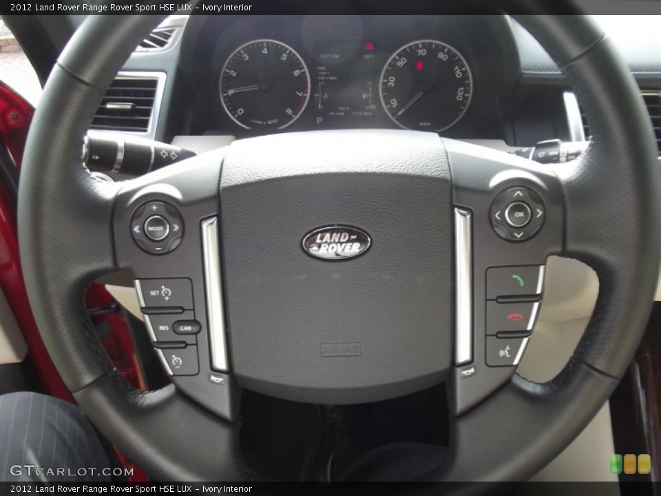Ivory Interior Steering Wheel for the 2012 Land Rover Range Rover Sport HSE LUX #83746768