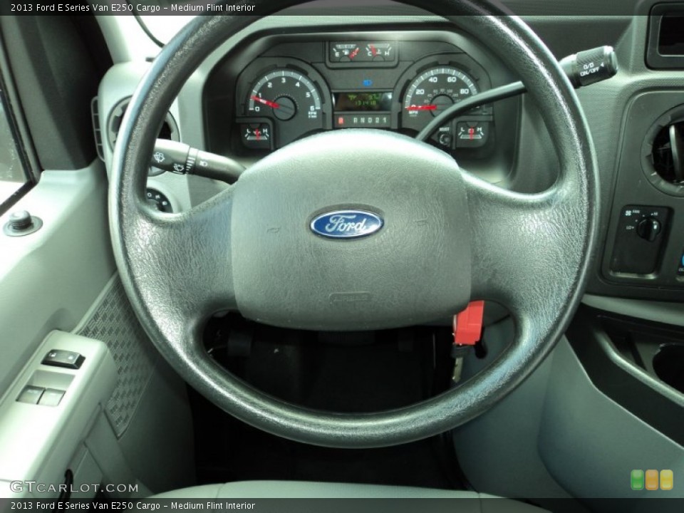 Medium Flint Interior Steering Wheel for the 2013 Ford E Series Van E250 Cargo #83747875
