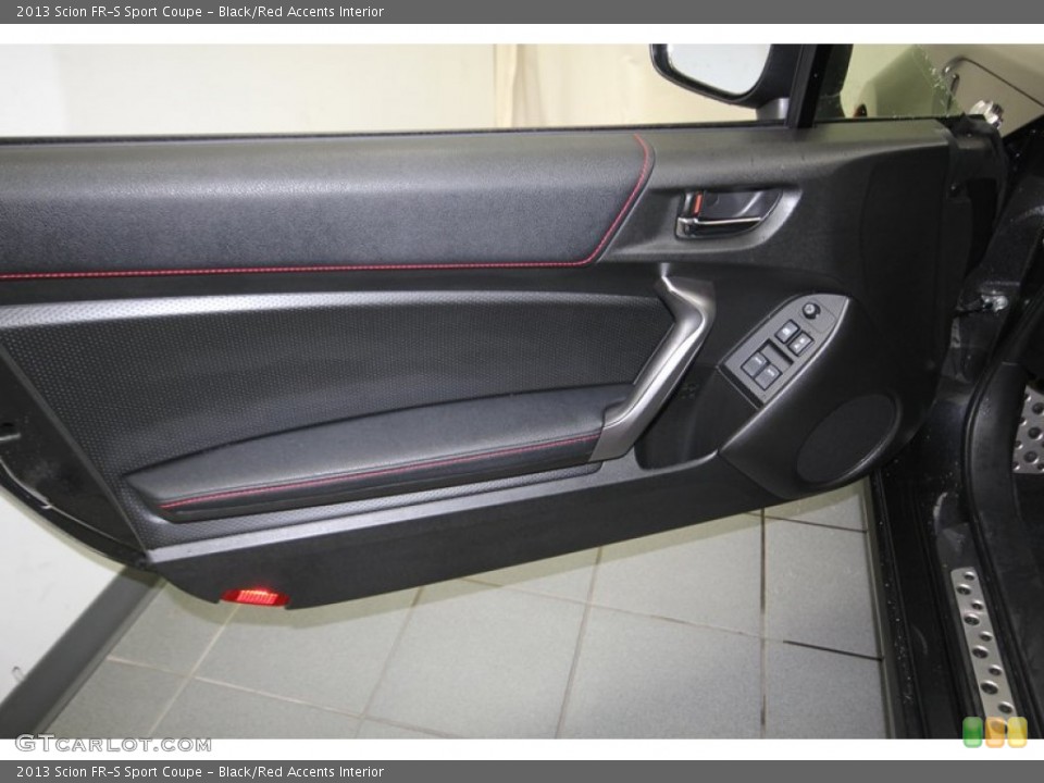 Black/Red Accents Interior Door Panel for the 2013 Scion FR-S Sport Coupe #83749081