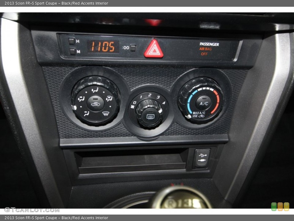 Black/Red Accents Interior Controls for the 2013 Scion FR-S Sport Coupe #83749168